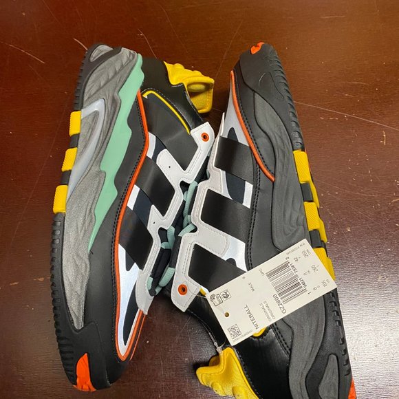 Adidas Mens Multicolor Niteball GZ2800 Low Top Lace Up Running Shoes Size US 8.5 main image 5